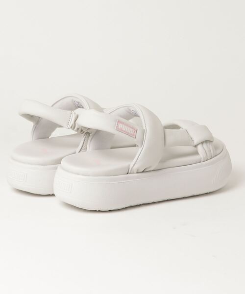 PUMA（プーマ）の「PUMA/プーマ SUEDE MAYU SUMMER/スウェード マユ サマー 厚底 サンダル 383379（サンダル・レディース・ホワイト×ピンク/ブラック×ブラック/ブラック/クリーム・25.0cm/24.0cm/23.0cm）」の7枚目の写真