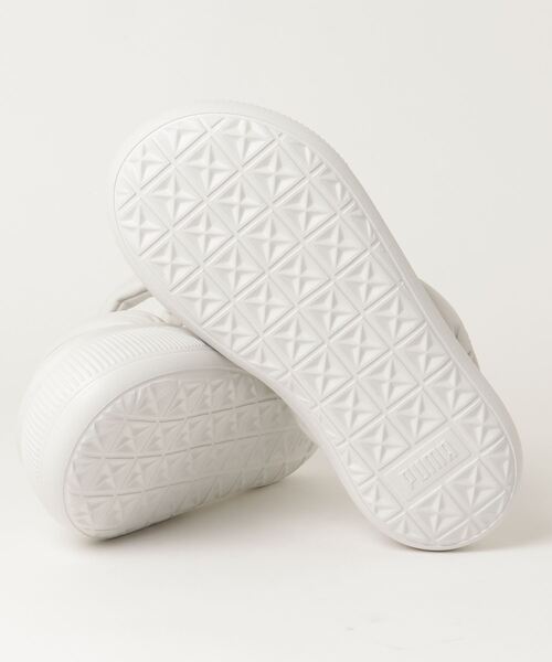 PUMA（プーマ）の「PUMA/プーマ SUEDE MAYU SUMMER/スウェード マユ サマー 厚底 サンダル 383379（サンダル・レディース・ホワイト×ピンク/ブラック×ブラック/ブラック/クリーム・25.0cm/24.0cm/23.0cm）」の6枚目の写真