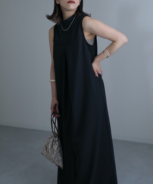 ap retro（アプレトロ）の「タックオールインワン（つなぎ/オールインワン・レディース・ブラウン/オフホワイト/ブラック・FREE）」の20枚目の写真