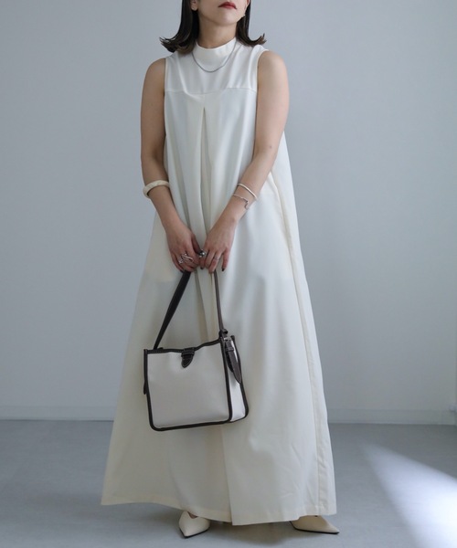 ap retro（アプレトロ）の「タックオールインワン（つなぎ/オールインワン・レディース・ブラウン/オフホワイト/ブラック・FREE）」の9枚目の写真