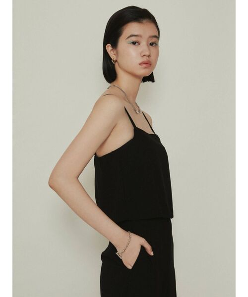 EMODA（エモダ）の「バックスリットオープンサロペット（つなぎ/オールインワン・レディース・ブルー/ブラック/キャメル・FREE）」の14枚目の写真