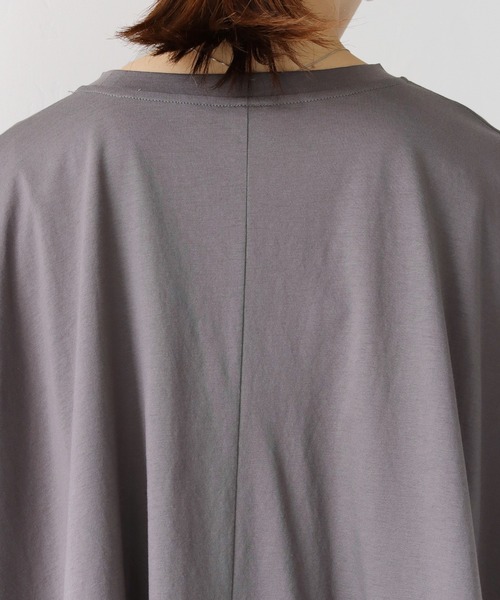HER CLOSET(ハークローゼット)の「【shemoshelly】シルケットポンチョライクカットソーTシャツ(Tシャツ/カットソー・レディース・オフホワイト/ブラック/チャコールグレー/グレイッシュベージュ・M)」の20枚目の写真