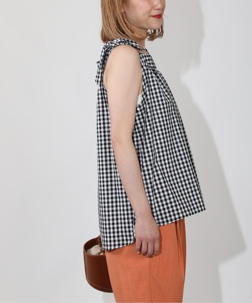 BE NEAT（ビーニート）の「ショルダーノットキャミブラウス（シャツ/ブラウス・レディース・ブラック/グリーン・M）」の11枚目の写真