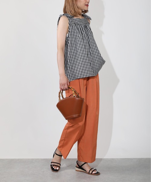 BE NEAT（ビーニート）の「ショルダーノットキャミブラウス（シャツ/ブラウス・レディース・ブラック/グリーン・M）」の17枚目の写真