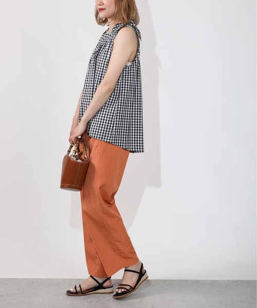 BE NEAT（ビーニート）の「ショルダーノットキャミブラウス（シャツ/ブラウス・レディース・ブラック/グリーン・M）」の19枚目の写真