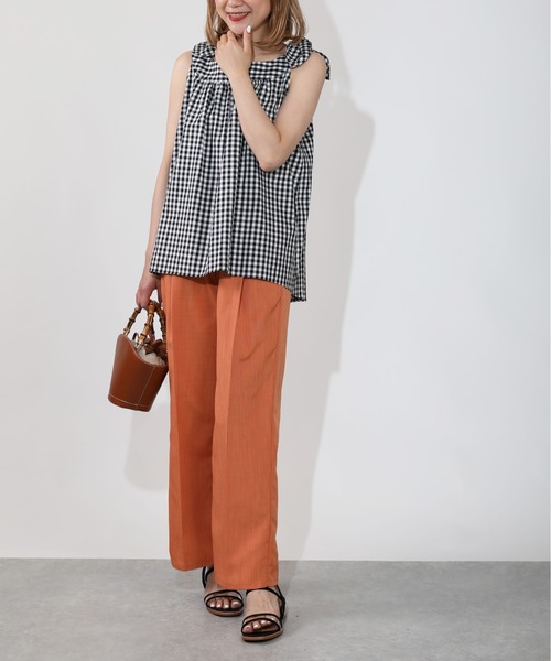 BE NEAT（ビーニート）の「ショルダーノットキャミブラウス（シャツ/ブラウス・レディース・ブラック/グリーン・M）」の20枚目の写真