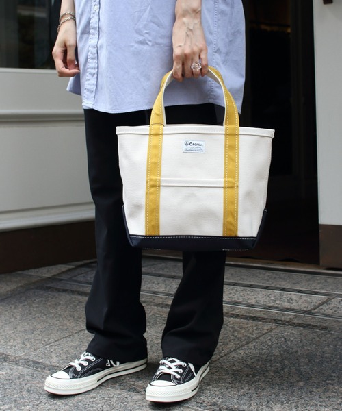 ORCIVAL（オーシバル）の「ORCIVAL/オーシバル　トートバッグ  TOTE BAG 2TONE RC-7060HVC 22AW（トートバッグ・レディース・チャコールグレー/ダークグリーン/ベージュ/カーキ/ブルーグレー/マスタード/チョコ/クリアグリーン/オリーブ/ライトカーキ/グレー/サンドベージュ/ダークネイビー・FREE）」の13枚目の写真