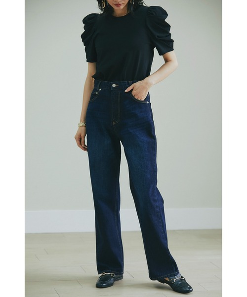 &. NOSTALGIA（アンドドットノスタルジア）の「フレアデニムパンツ（デニムパンツ・レディース・インディゴブルー/ダークインディゴブルー・FREE）」の19枚目の写真