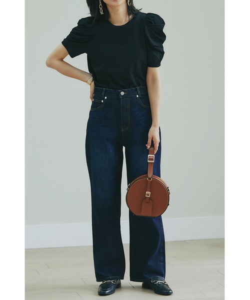 &. NOSTALGIA（アンドドットノスタルジア）の「フレアデニムパンツ（デニムパンツ・レディース・インディゴブルー/ダークインディゴブルー・FREE）」の16枚目の写真