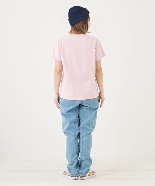 CUBE SUGAR（キューブシュガー）の「WEB限定ウエストリブデニムサルエルパンツ（デニムパンツ・レディース・インディゴブルー/ライトブルー/ワンウォッシュ・M/L/LL）」の12枚目の写真