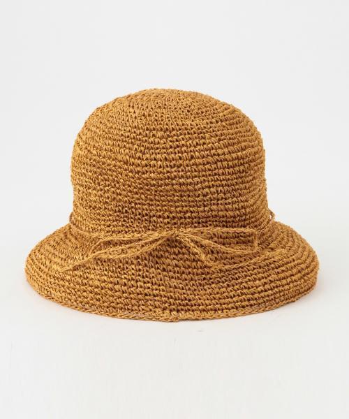 BEAMS BOY（ビームスボーイ）の「BEAMS BOY / アバカ クロッシェ HAT（ハット・レディース・ベージュ・ONE SIZE）」の8枚目の写真