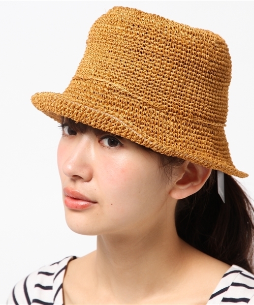 BEAMS BOY（ビームスボーイ）の「BEAMS BOY / アバカ クロッシェ HAT（ハット・レディース・ベージュ・ONE SIZE）」の2枚目の写真