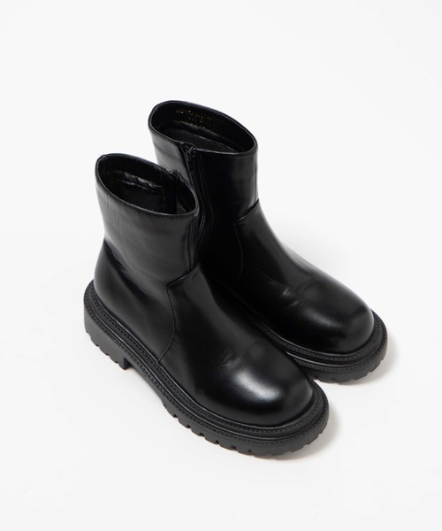 WEGO（ウィゴー）の「WEGO/サイドZIPブーツ（ブーツ・レディース・ブラック・MEDIUM/LARGE）」の4枚目の写真