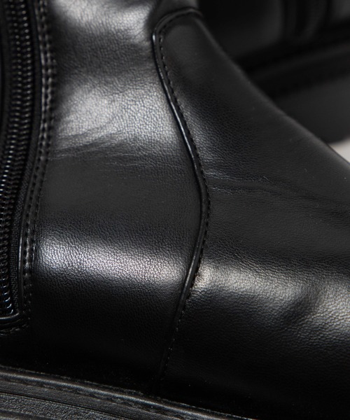 WEGO（ウィゴー）の「WEGO/サイドZIPブーツ（ブーツ・レディース・ブラック・MEDIUM/LARGE）」の6枚目の写真