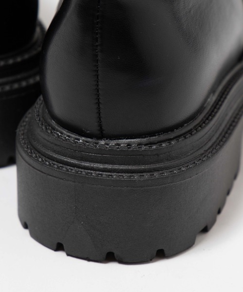 WEGO（ウィゴー）の「WEGO/サイドZIPブーツ（ブーツ・レディース・ブラック・MEDIUM/LARGE）」の9枚目の写真