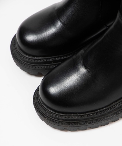 WEGO（ウィゴー）の「WEGO/サイドZIPブーツ（ブーツ・レディース・ブラック・MEDIUM/LARGE）」の10枚目の写真