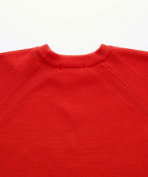 BONLECILL（ボンルシール）の「ラグランボリュームスリーブ クロップドニットプルオーバー（ニット/セーター・レディース・パープル/レッド/モスグリーン/アイボリー/ブラック/ブルー/ブラウン/ブラック系1・FREE）」の19枚目の写真