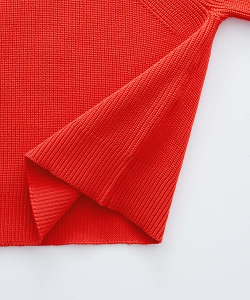 BONLECILL（ボンルシール）の「ラグランボリュームスリーブ クロップドニットプルオーバー（ニット/セーター・レディース・パープル/レッド/モスグリーン/アイボリー/ブラック/ブルー/ブラウン/ブラック系1・FREE）」の22枚目の写真