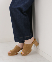 LE TALON | 6.5cmレザーストームサボミュール(サンダル)