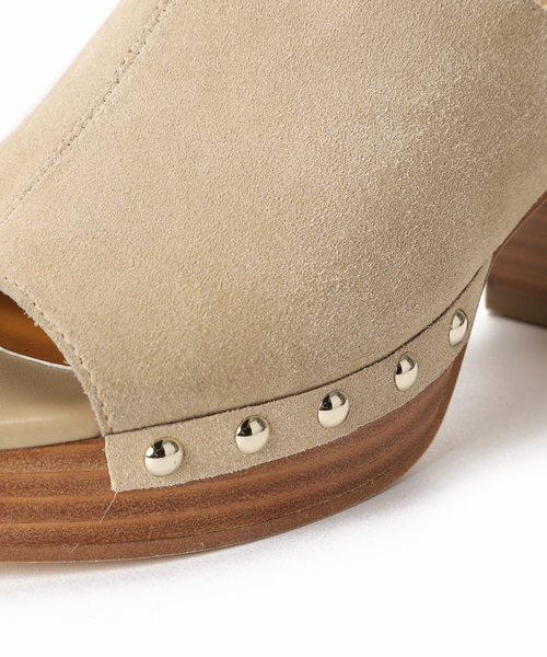 LE TALON（ルタロン）の「6.5cmレザーストームサボミュール（サンダル・レディース・ベージュ/キャメル・MEDIUM/LARGE/SMALL）」の9枚目の写真