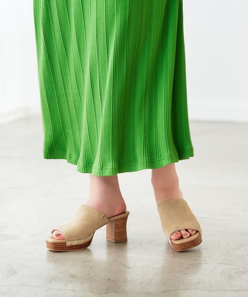 LE TALON（ルタロン）の「6.5cmレザーストームサボミュール（サンダル・レディース・ベージュ/キャメル・MEDIUM/LARGE/SMALL）」の13枚目の写真