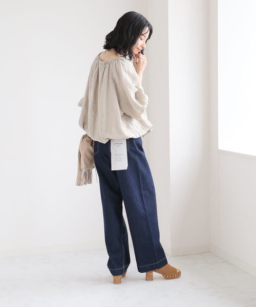 LE TALON（ルタロン）の「6.5cmレザーストームサボミュール（サンダル・レディース・ベージュ/キャメル・MEDIUM/LARGE/SMALL）」の19枚目の写真