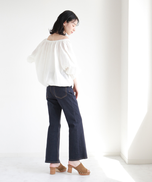 LE TALON（ルタロン）の「6.5cmレザーストームサボミュール（サンダル・レディース・ベージュ/キャメル・MEDIUM/LARGE/SMALL）」の21枚目の写真