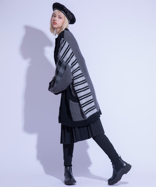 Candy Stripper（キャンディストリッパー）の「CANDY CRAZY PATTERN KNIT カーディガン（カーディガン/ボレロ・レディース・ベージュ/グレー/レッド・2）」の16枚目の写真