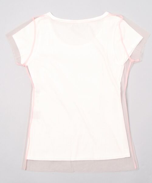 stud.（スタッド）の「stud./スタッド/TULLE TEE（Tシャツ/カットソー・レディース・ホワイト・F）」の2枚目の写真