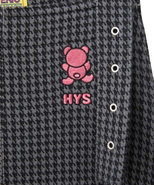 HYSTERIC GLAMOUR(ヒステリックグラマー)の「BACK BEAR刺繍 ジャンパースカート(ジャンパースカート・レディース・ブラウン/グレー/グリーン・FREE)」の5枚目の写真