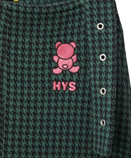 HYSTERIC GLAMOUR(ヒステリックグラマー)の「BACK BEAR刺繍 ジャンパースカート(ジャンパースカート・レディース・ブラウン/グレー/グリーン・FREE)」の9枚目の写真