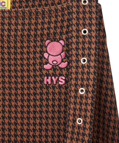 HYSTERIC GLAMOUR(ヒステリックグラマー)の「BACK BEAR刺繍 ジャンパースカート(ジャンパースカート・レディース・ブラウン/グレー/グリーン・FREE)」の7枚目の写真