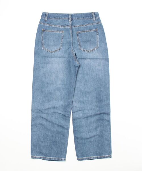 Auntie Rosa（アンティローザ）の「ダメージストレートデニムパンツ（デニムパンツ・レディース・ブルー・LARGE）」の8枚目の写真