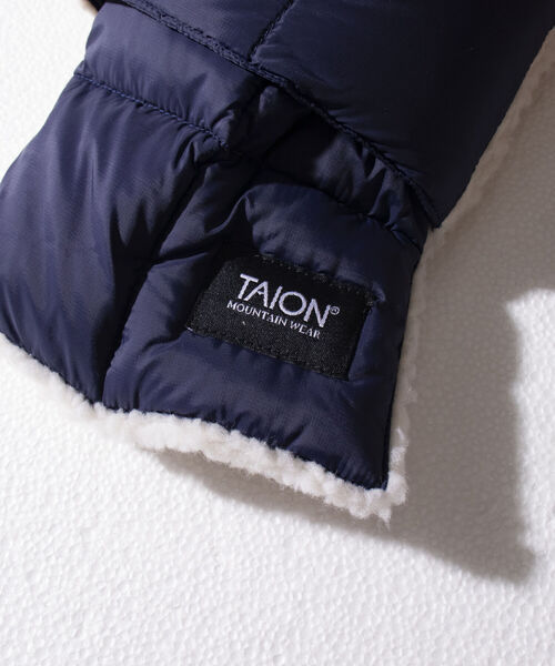 TAION（タイオン）の「【TAION/タイオン】GLOSTER別注 ボアリバーシブルマフラー ダウンマフラー（マフラー・メンズ・ホワイト/ブラック/ネイビー/イエロー/オレンジ・FREE）」の21枚目の写真