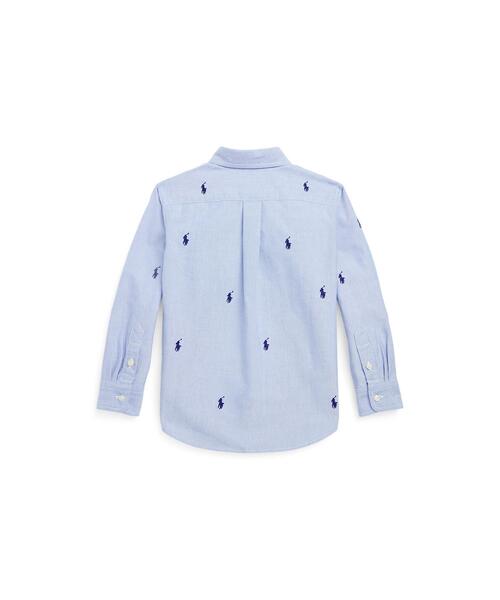 POLO RALPH LAUREN CHILDRENSWEAR（ポロ ラルフ ローレン チルドレンズウェア）の「Polo ポニー コットン オックスフォード シャツ（シャツ/ブラウス・キッズ・ブルー・4/6/7）」の4枚目の写真