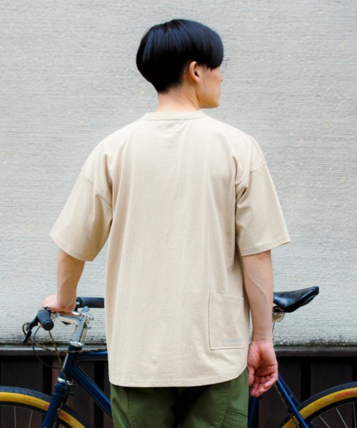 narifuri（ナリフリ）の「nanotec 制菌バックポケットTシャツ（Tシャツ/カットソー・メンズ・ベージュ/オフホワイト/サーモンピンク・MEDIUM/LARGE）」の15枚目の写真