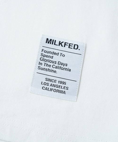 MILKFED.（ミルクフェド）の「BASIC STENCIL WIDE L/S TEE（Tシャツ/カットソー・レディース・ライトピンク/ベージュ/オフホワイト/ブラック/ライトグレー/ライトブルー/ホワイト・S/M/L/XL）」の9枚目の写真