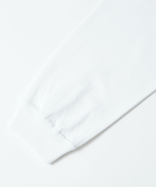 MILKFED.（ミルクフェド）の「BASIC STENCIL WIDE L/S TEE（Tシャツ/カットソー・レディース・ライトピンク/ベージュ/オフホワイト/ブラック/ライトグレー/ライトブルー/ホワイト・S/M/L/XL）」の10枚目の写真