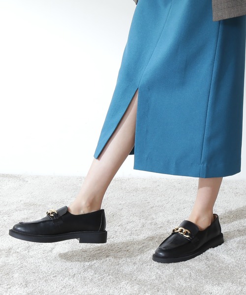 N.（N. Natural Beauty Basic）（エヌエヌナチュラルビューティーベーシック）の「ビット付ローファー（パンプス・レディース・ブラック/ブラウン・23.5cm/24.5cm/22.5cm）」の3枚目の写真