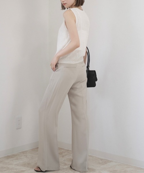 Reurie'（レウリィ）の「ノースリーブサマーリネンニット（その他トップス・レディース・アイボリー・FREE）」の5枚目の写真