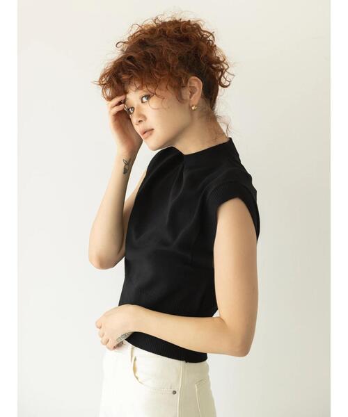 koe（コエ）の「【アースカラー】ニットベスト*（ニット/セーター・レディース・アイボリー/ブラック/テラコッタ/ダークブラウン・FREE）」の15枚目の写真