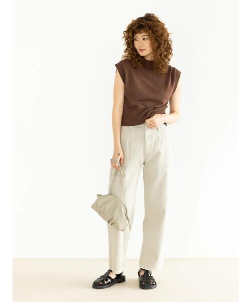 koe（コエ）の「【アースカラー】ニットベスト*（ニット/セーター・レディース・アイボリー/ブラック/テラコッタ/ダークブラウン・FREE）」の18枚目の写真