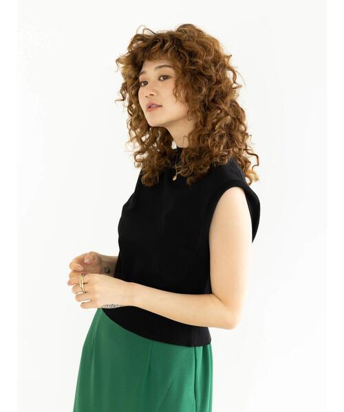 koe（コエ）の「【アースカラー】ニットベスト*（ニット/セーター・レディース・アイボリー/ブラック/テラコッタ/ダークブラウン・FREE）」の13枚目の写真