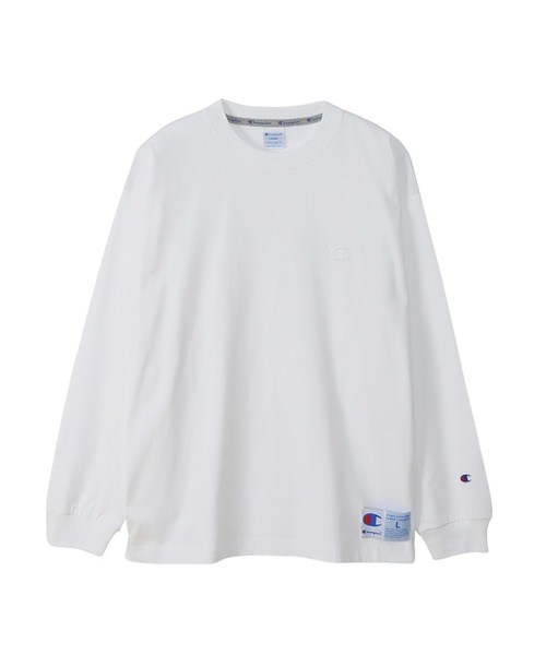 Champion(チャンピオン)の「【Champion/チャンピオン】メンズ アクションスタイル ロングスリーブTシャツ(Tシャツ/カットソー・メンズ・ネイビー/グレー/ブルー/ホワイト/ブラック/オートミール/オレンジ/ロイヤルブルー/ヘザーグレー/その他35・X-LARGE/MEDIUM/SMALL/LARGE/XX-LARGE)」の2枚目の写真