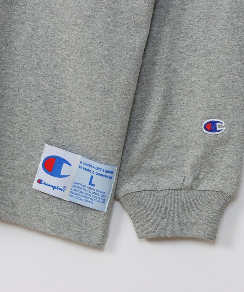Champion(チャンピオン)の「【Champion/チャンピオン】メンズ アクションスタイル ロングスリーブTシャツ(Tシャツ/カットソー・メンズ・ネイビー/グレー/ブルー/ホワイト/ブラック/オートミール/オレンジ/ロイヤルブルー/ヘザーグレー/その他35・X-LARGE/MEDIUM/SMALL/LARGE/XX-LARGE)」の18枚目の写真