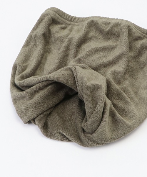 sleeping.com（スリーピングドットコム）の「オリジナルの香り付き素材 ゆるふわパイルカットソーナイトキャップ（その他ルームウェア・レディース・ベージュ/オリーブ・FREE）」の4枚目の写真