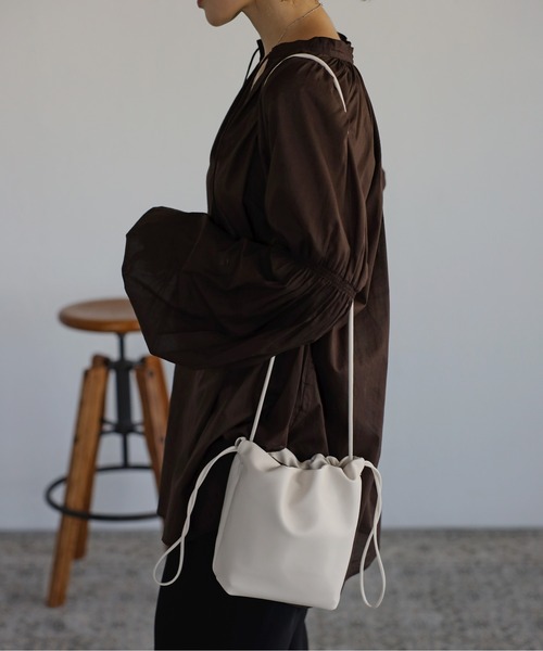 リバーシブル巾着バッグ（ショルダーバッグ）｜Bonjour Sagan