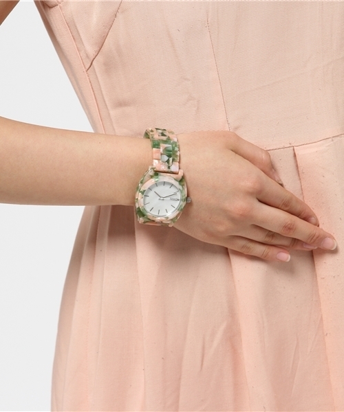 NIXON（ニクソン）の「NIXON TIME TELLER A（アナログ腕時計・レディース・ブラウン/ライトピンク・フリー）」の9枚目の写真