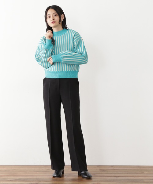 N.（N. Natural Beauty Basic）（エヌエヌナチュラルビューティーベーシック）の「【S Size Line】◆サイドバックルストレートパンツ（その他パンツ・レディース・ブラック/イエロー/グレー・SMALL/MEDIUM）」の4枚目の写真