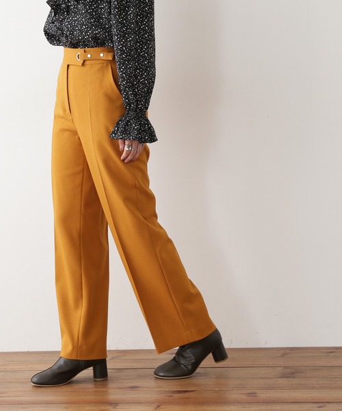 N.（N. Natural Beauty Basic）（エヌエヌナチュラルビューティーベーシック）の「【S Size Line】◆サイドバックルストレートパンツ（その他パンツ・レディース・ブラック/イエロー/グレー・SMALL/MEDIUM）」の8枚目の写真